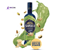 SOPLICA PISTACJOWA  Z DODATKIEM BIAŁEJ CZEKOLADY 0,5l