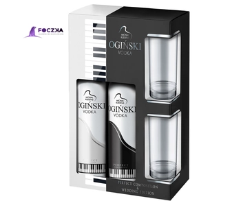 Ogiński zestaw 2 × 0,5 l + 2 kieliszki