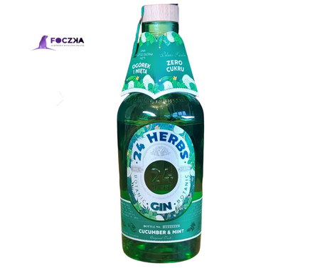 GIN 24 HERBS OGÓREK / MIĘTA 0,7l 