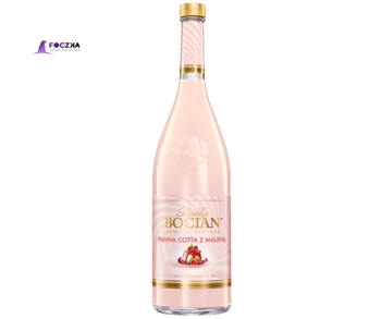 BIAŁY BOCIAN PANNA COTTA Z MALINĄ 0,5l