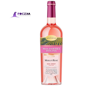 Mołdawska Dolina Merlot Rose 0,75l
